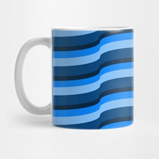 Op Art Bright Blue Mug